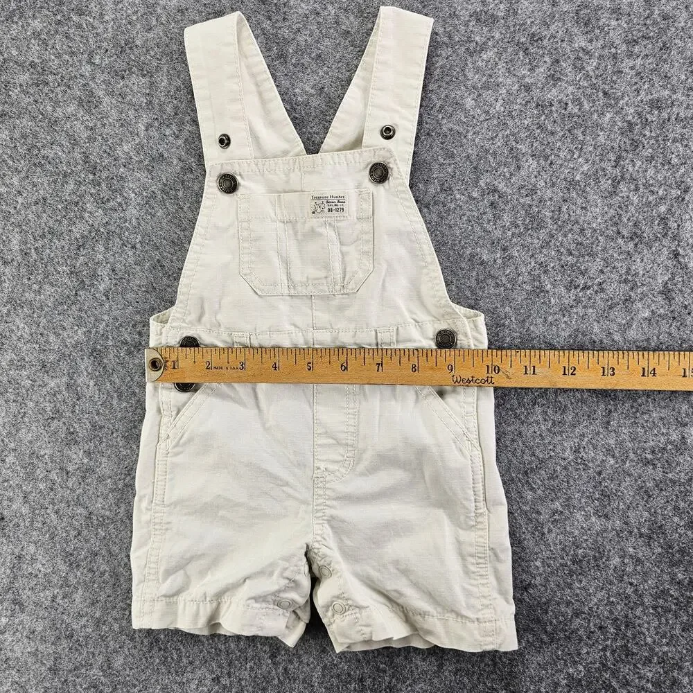 Toddler Overalls 12 mo Carters Ripstop Cotton Treasure Hunter Bib Style Shorts